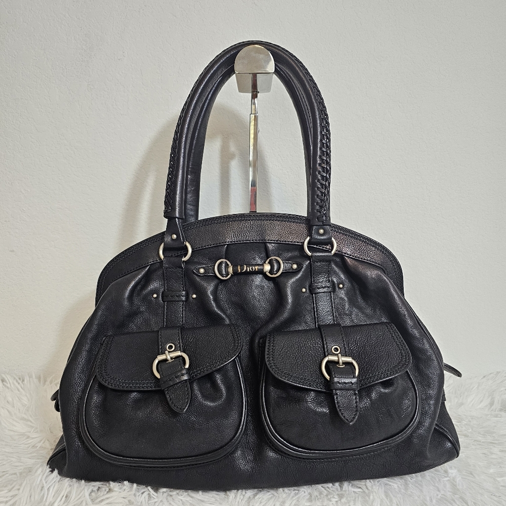Dior Black Leather Shoulder Bag Limited Edition